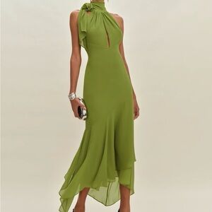 Sold out! Reformation Asymmetrical Olive Dress